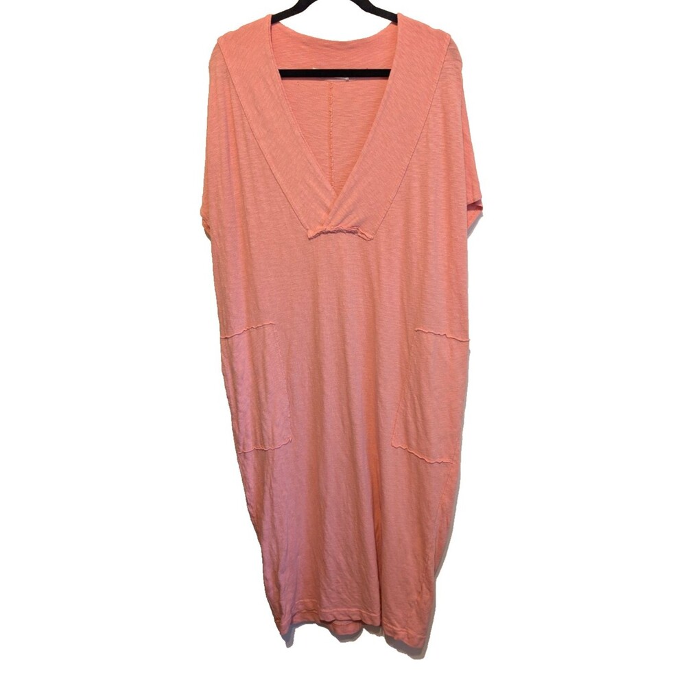 FP Beach Free People T-shirt Dress Pockets Cotton Lounge Comfy Oversized Small